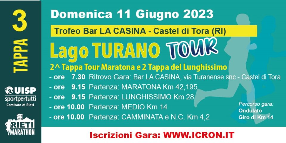 TRIS LAGO TURANO TOUR 3^ TAPPA @ Colle di Tora (Ri)